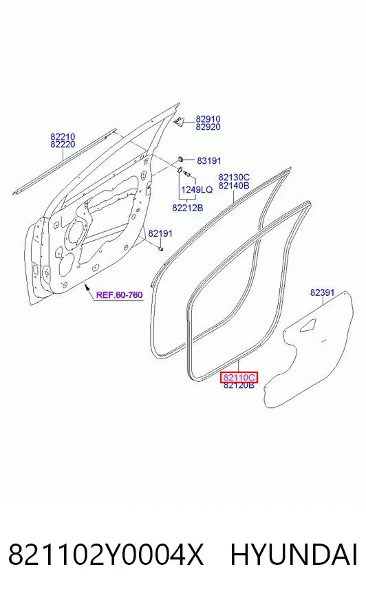  821102Y0004X Hyundai/Kia