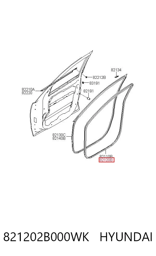  821202B000WK Hyundai/Kia