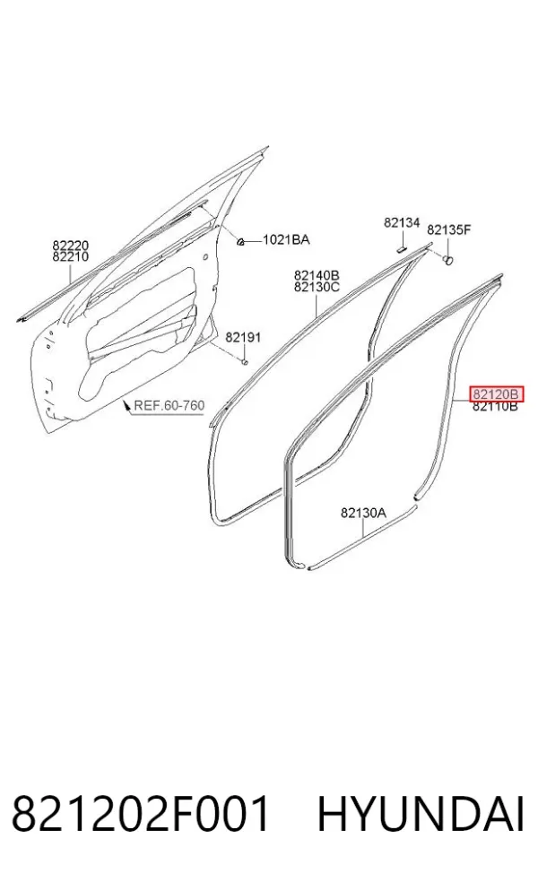  821202F001 Hyundai/Kia