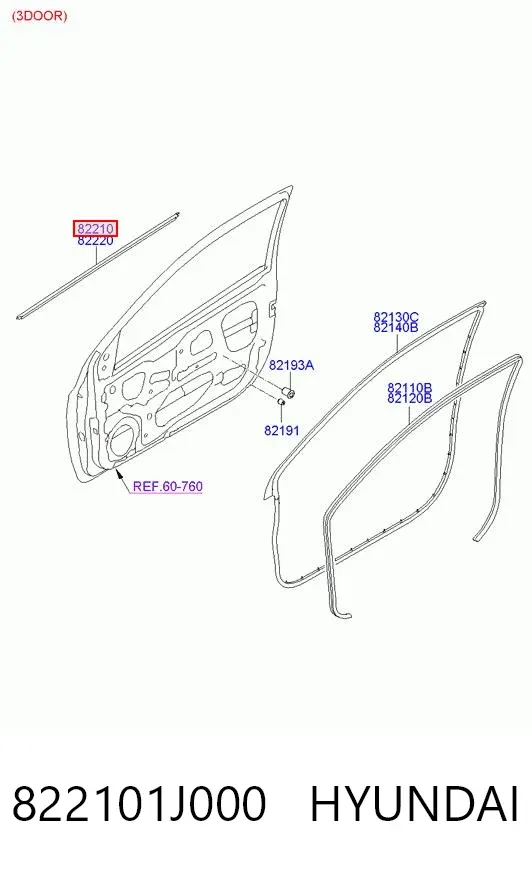  822101J000 Hyundai/Kia