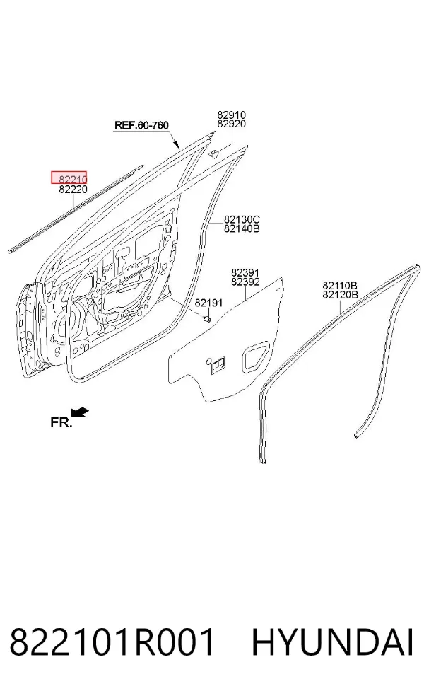  822101R001 Hyundai/Kia