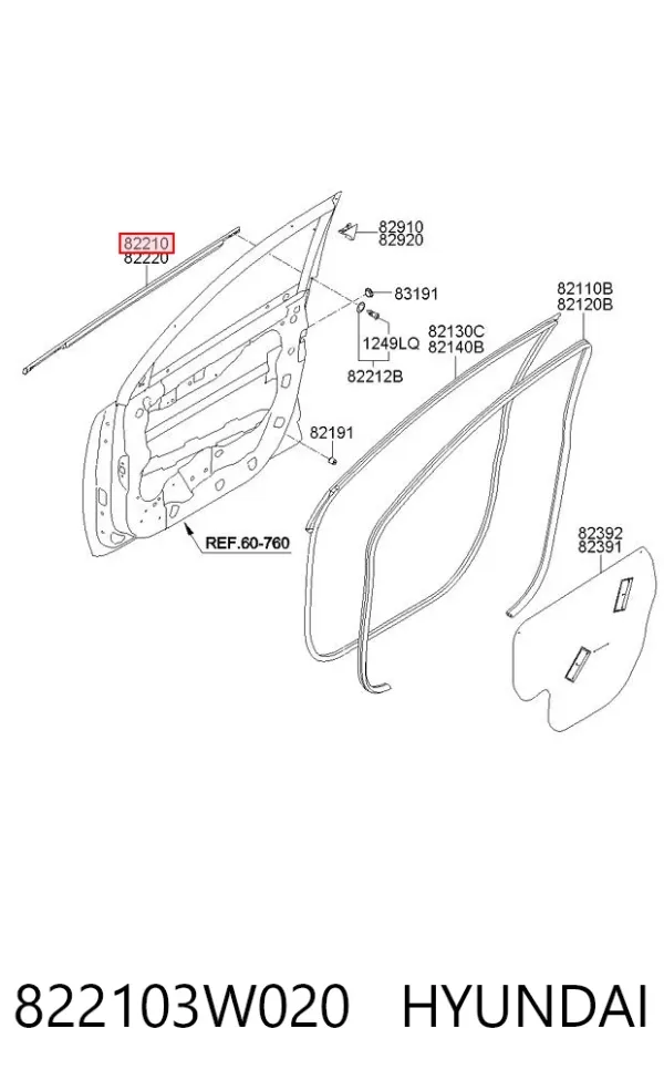  822103W020 Hyundai/Kia
