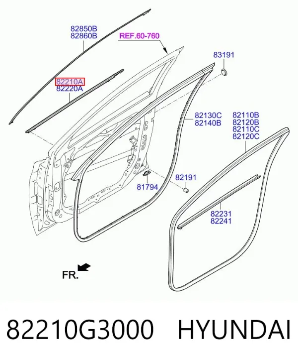  82210G3000 Hyundai/Kia
