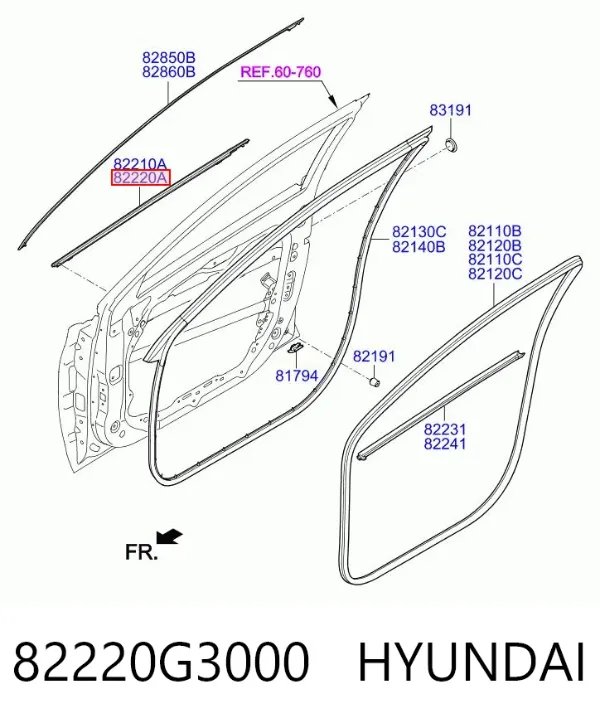  82220G3000 Hyundai/Kia