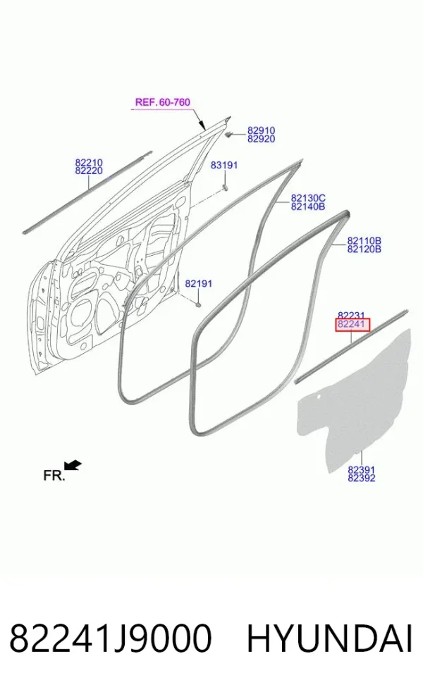  82241J9000 Hyundai/Kia