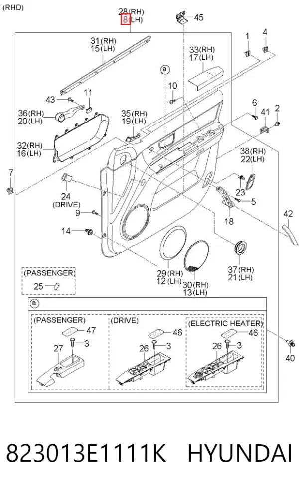  823013E1111K Hyundai/Kia