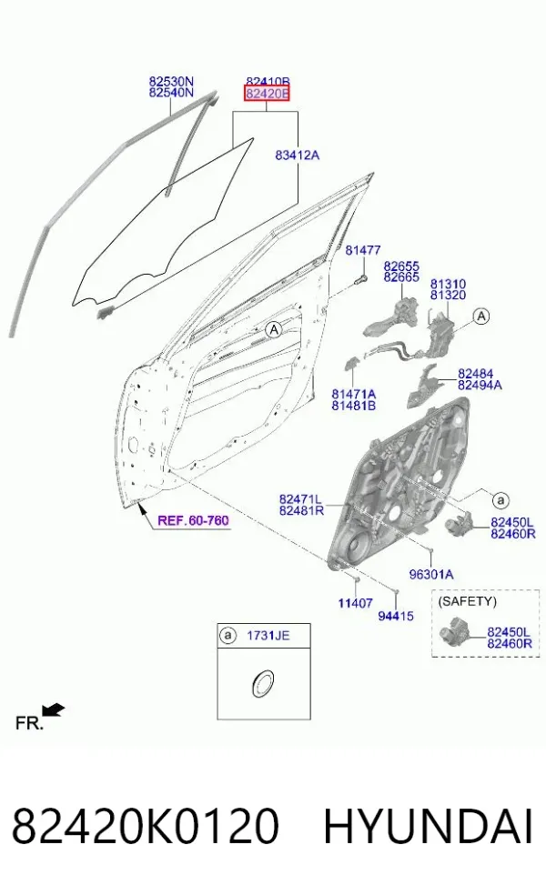 82420K0120 Hyundai/Kia
