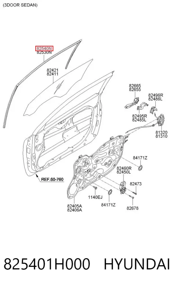  825401H000 Hyundai/Kia