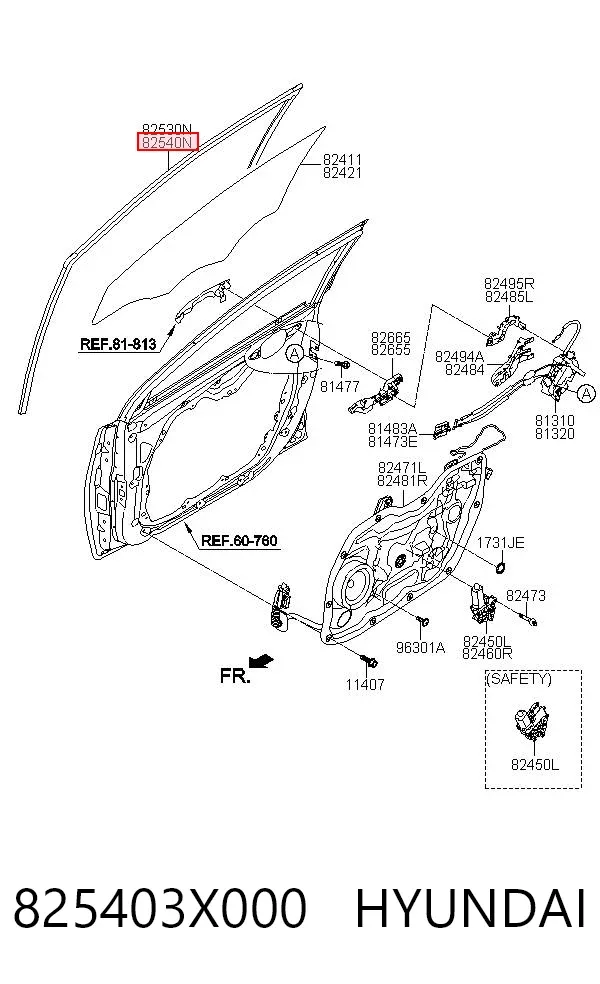  825403X000 Hyundai/Kia