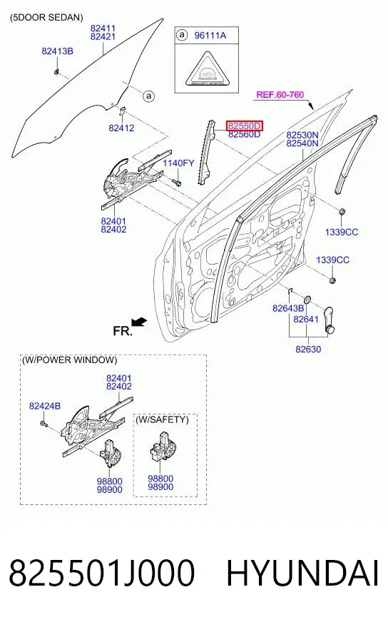  825501J000 Hyundai/Kia