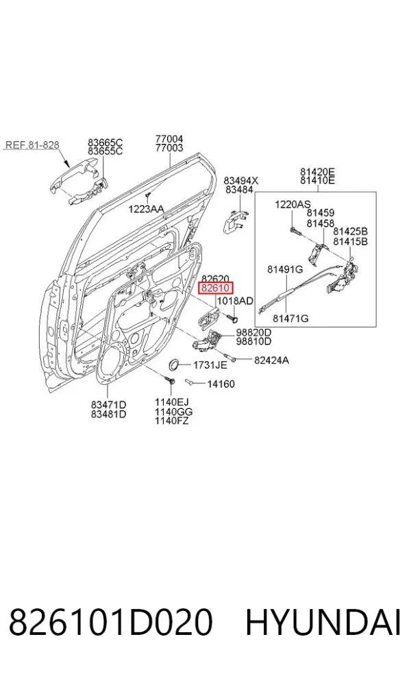  826101D020 Hyundai/Kia