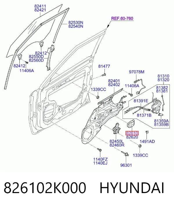  826102K000 Hyundai/Kia