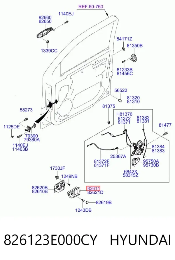  826123E000CY Hyundai/Kia