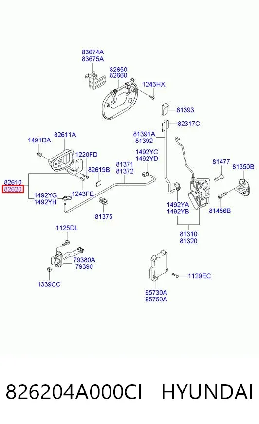  826204A000CI Hyundai/Kia