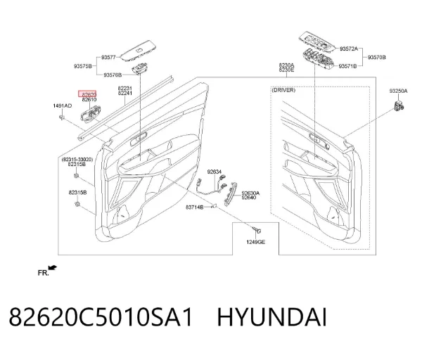  82620C5010SA1 Hyundai/Kia