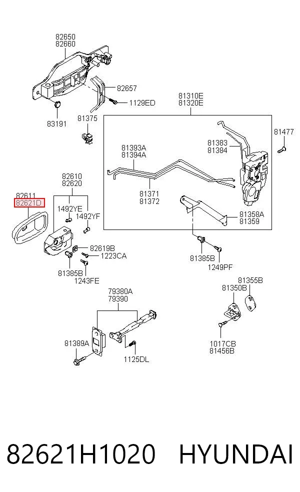  82621H1020 Hyundai/Kia