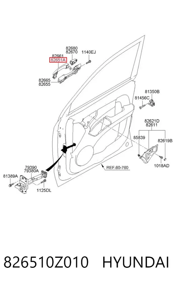  826510Z010 Hyundai/Kia