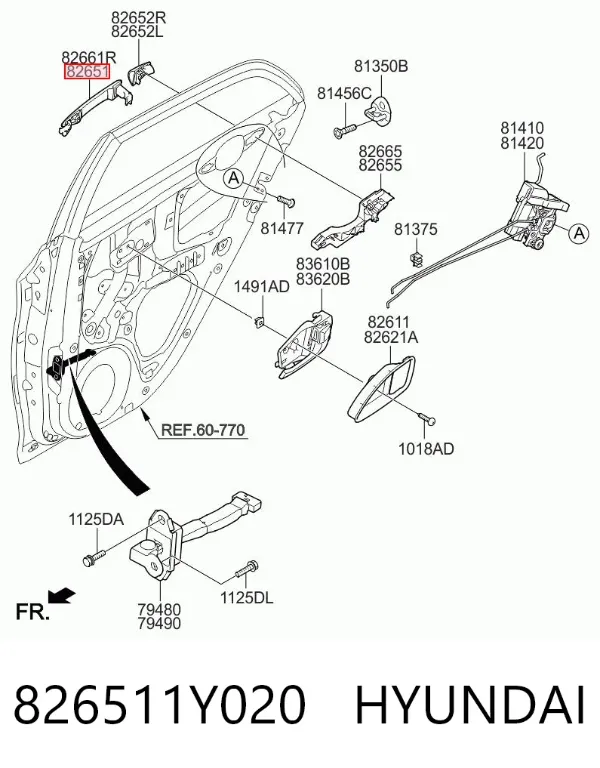  826511Y020 Hyundai/Kia