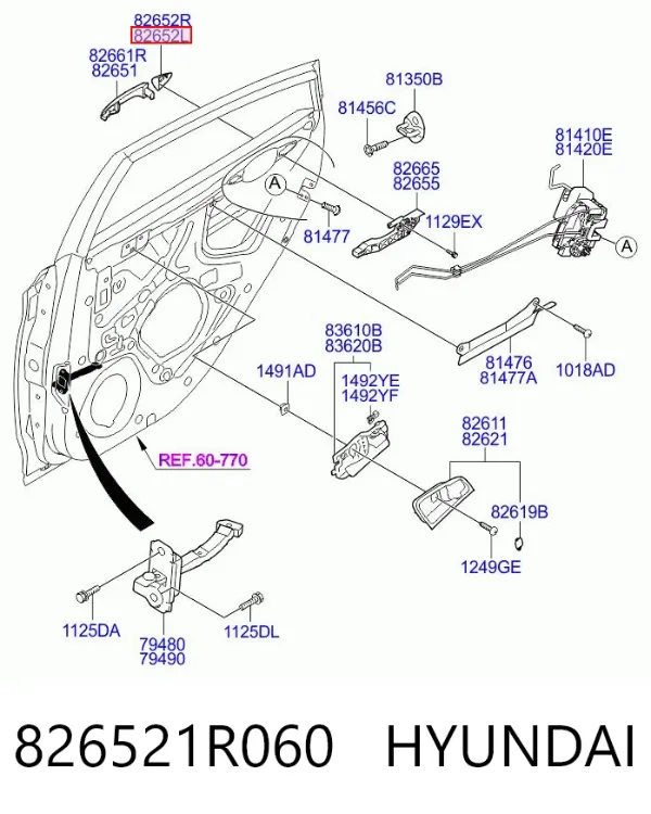  826521R060 Hyundai/Kia