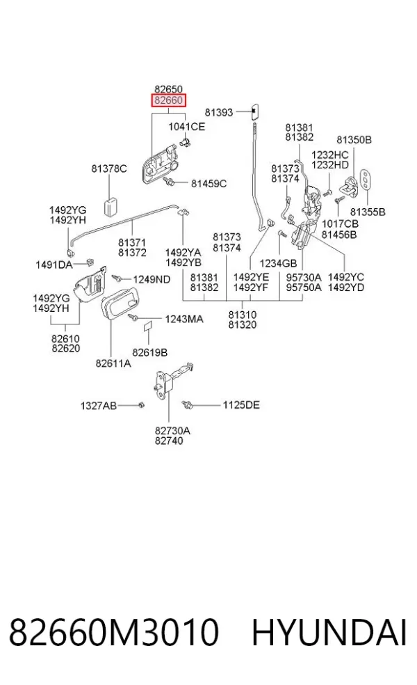  82660M3010 Hyundai/Kia