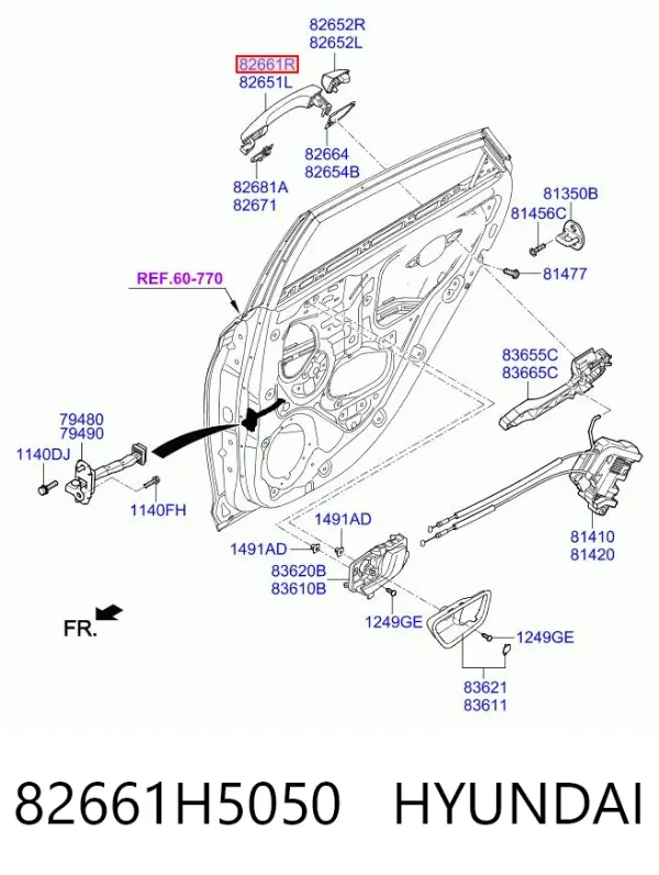  82661H5050 Hyundai/Kia