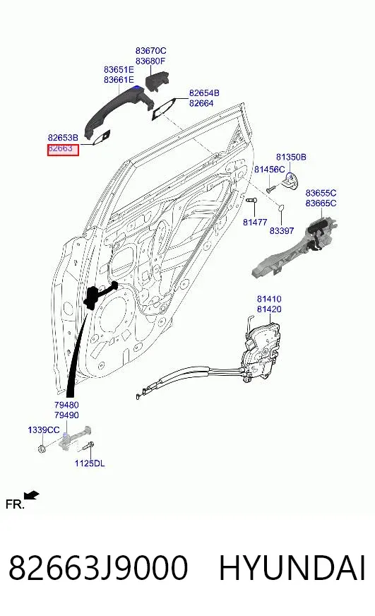  82663J9000 Hyundai/Kia
