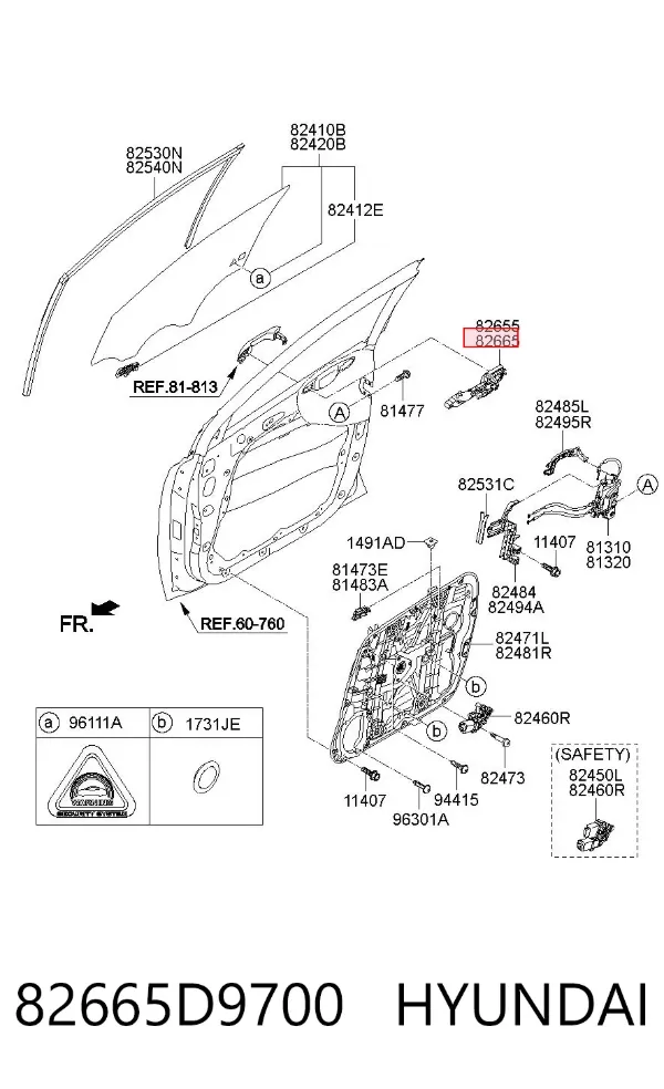  82665D9700 Hyundai/Kia