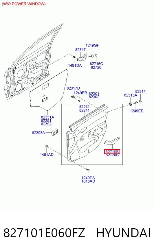 827101E060FZ Hyundai/Kia
