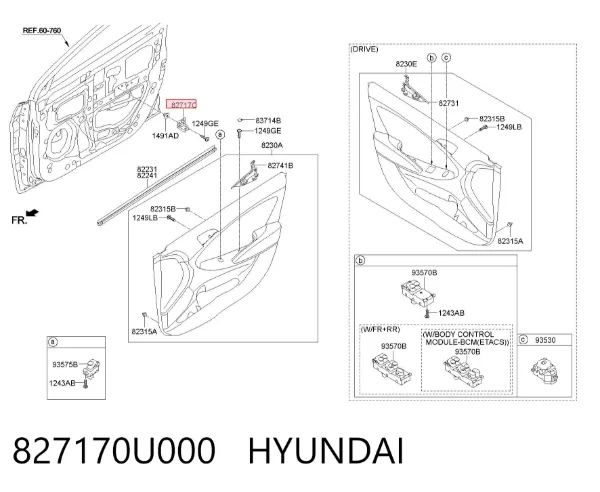  827170U000 Hyundai/Kia