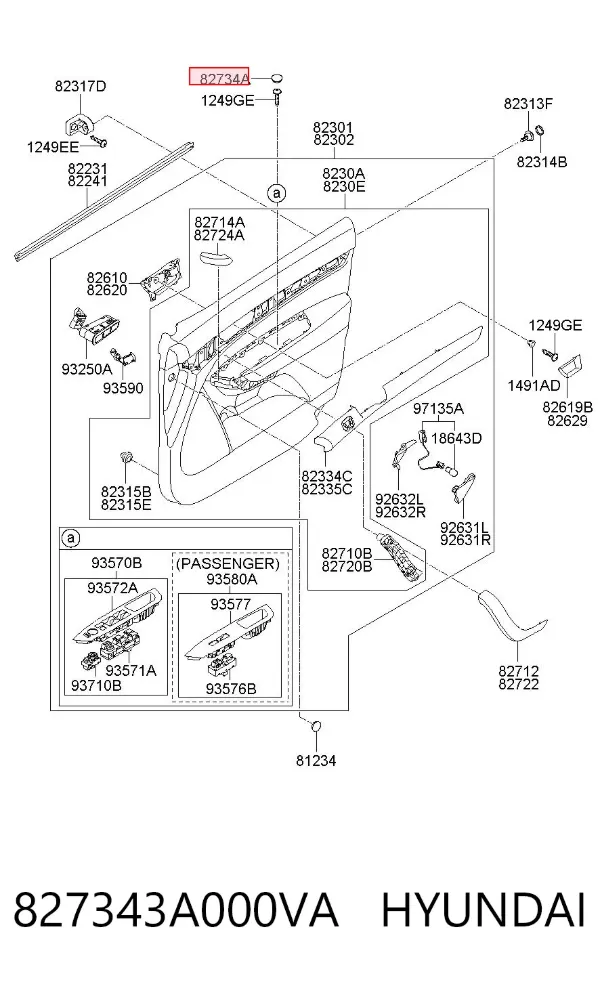  827343A000VA Hyundai/Kia