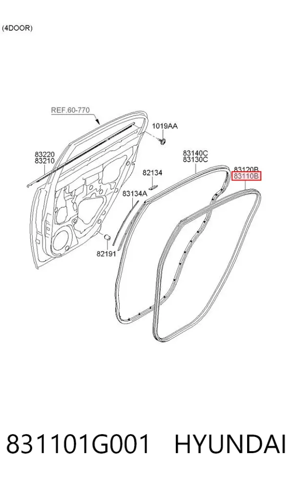  831101G001 Hyundai/Kia