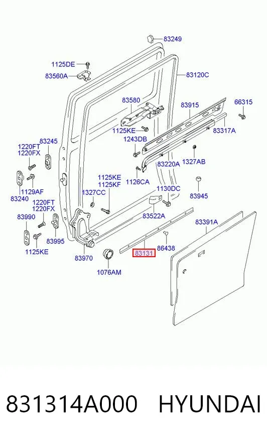  831314A000 Hyundai/Kia