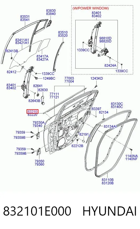  832101E000 Hyundai/Kia
