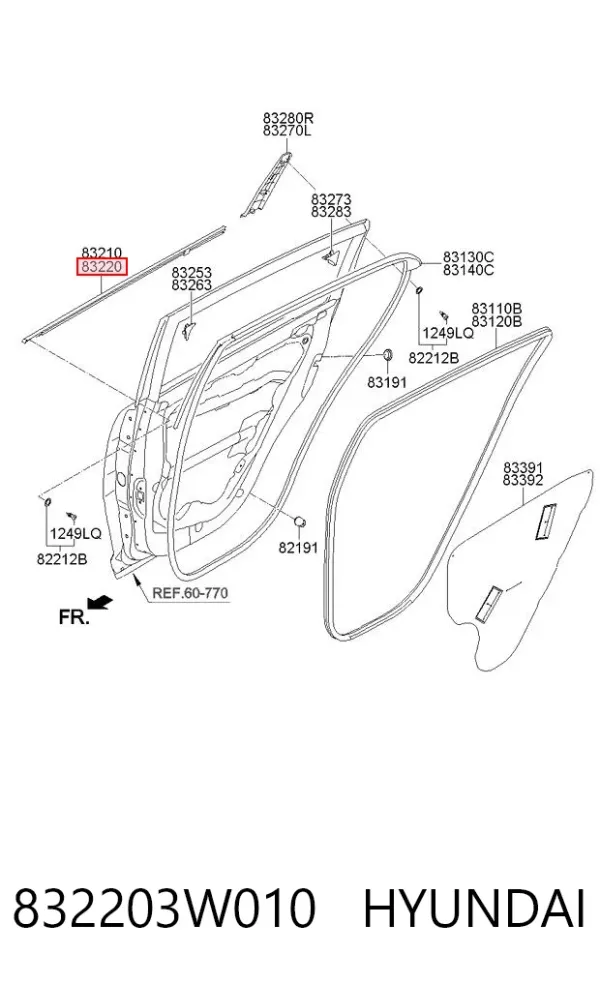  832203W010 Hyundai/Kia