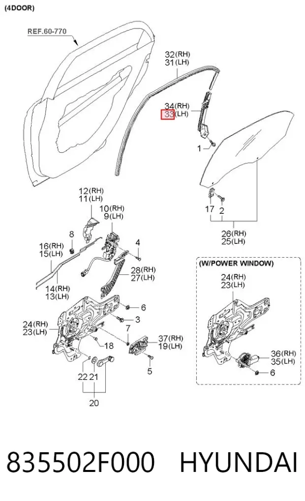  835502F000 Hyundai/Kia