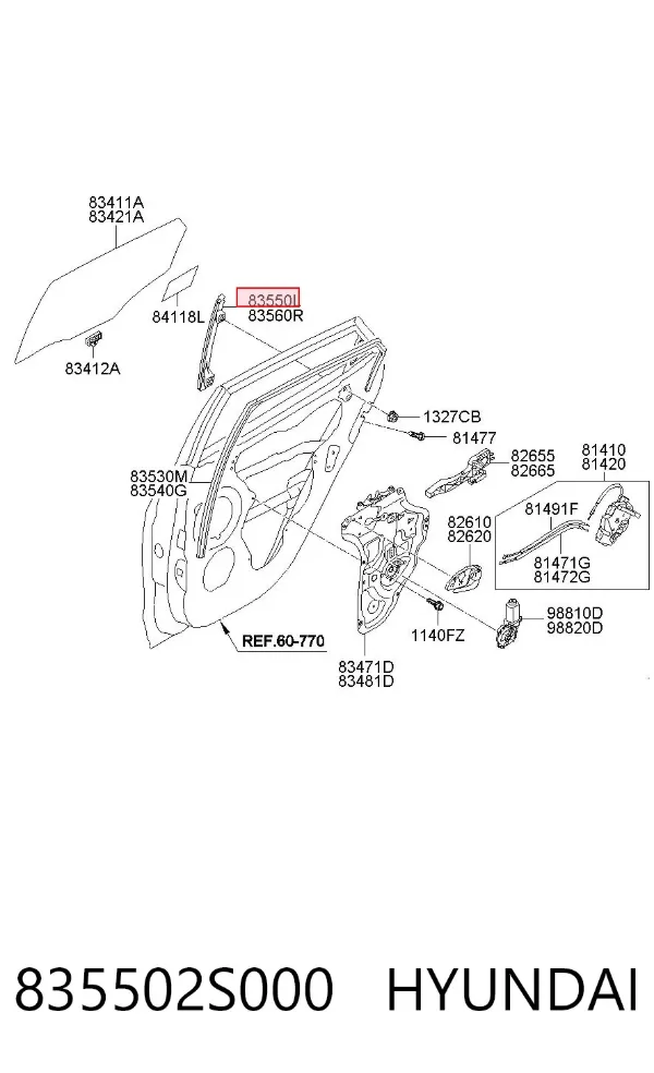  835502S000 Hyundai/Kia