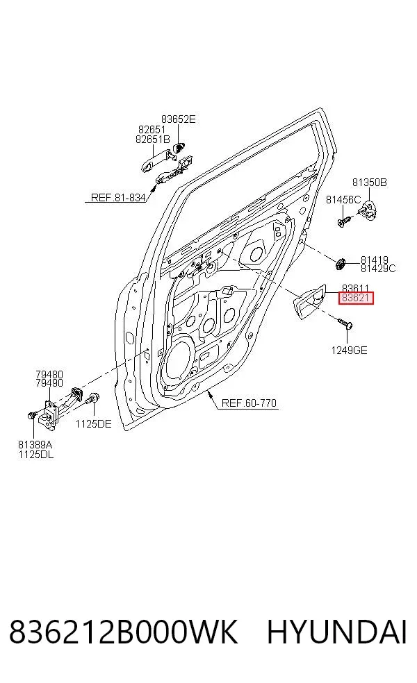  836212B000WK Hyundai/Kia