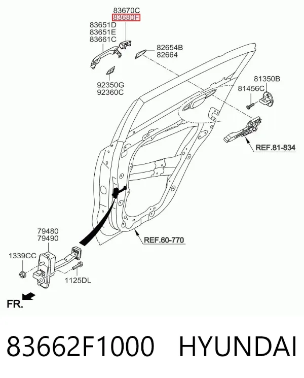  83662F1000 Hyundai/Kia