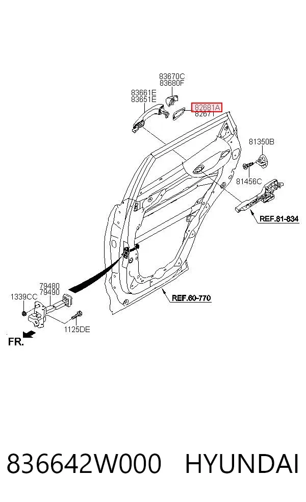 836642W000 Hyundai/Kia