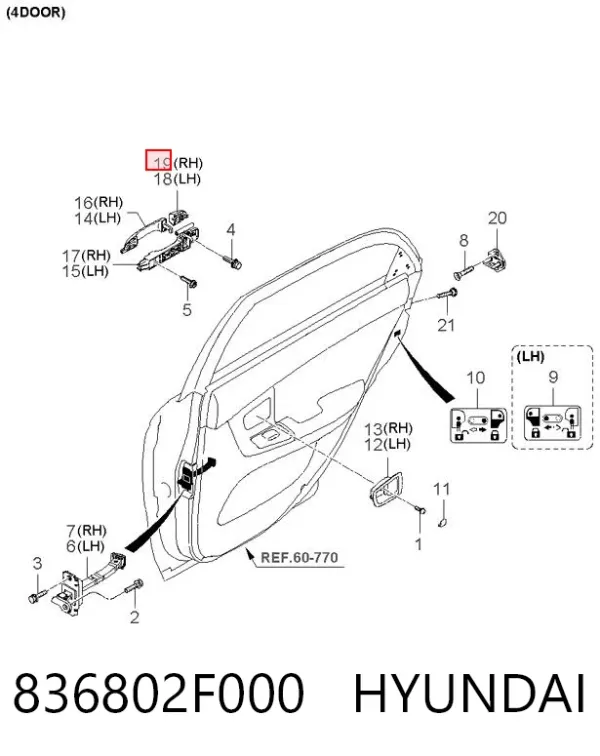  836802F000 Hyundai/Kia