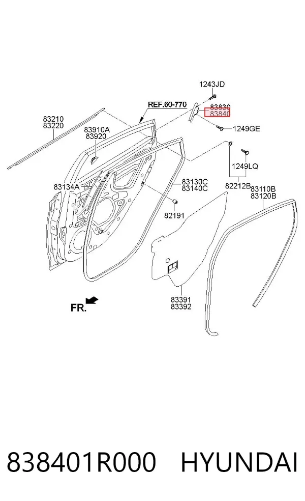  838401R000 Hyundai/Kia