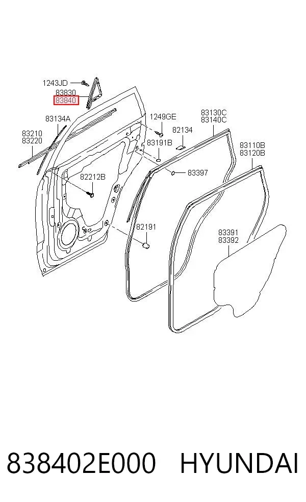  838402E000 Hyundai/Kia