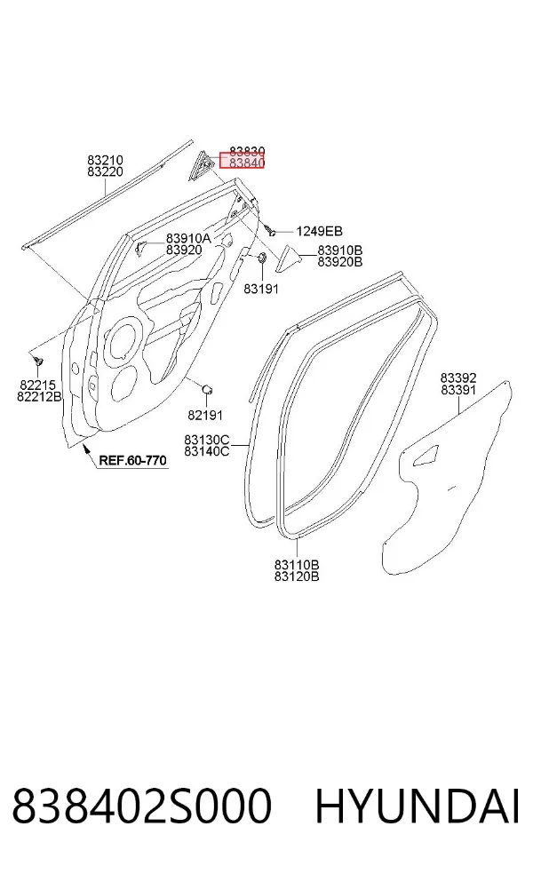 838402S000 Hyundai/Kia