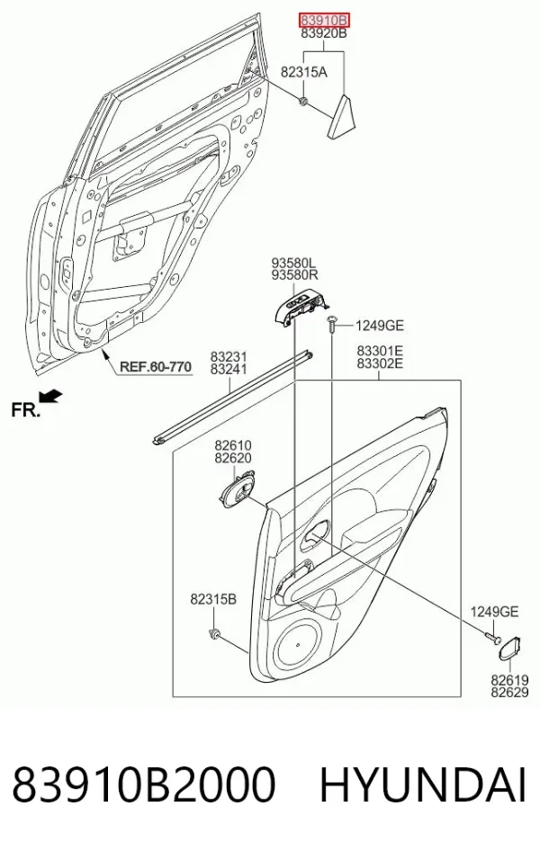  83910B2000 Hyundai/Kia