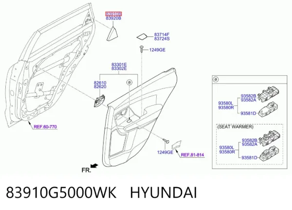  83910G5000WK Hyundai/Kia