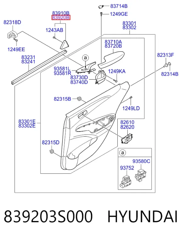  839203S000 Hyundai/Kia