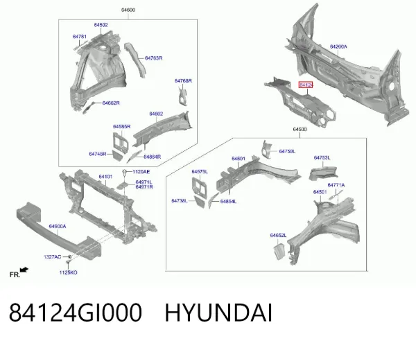  84124GI000 Hyundai/Kia