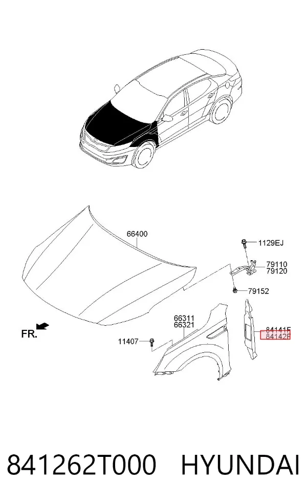  841262T000 Hyundai/Kia