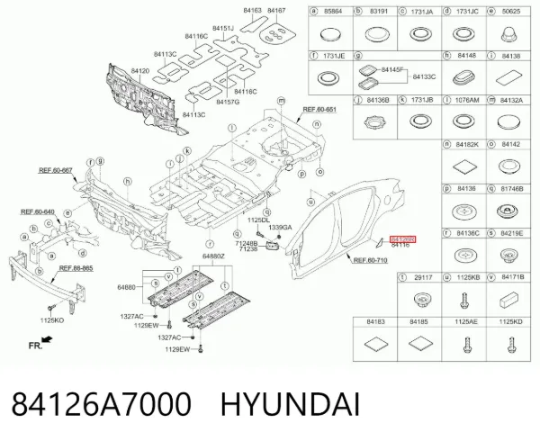  84126A7000 Hyundai/Kia