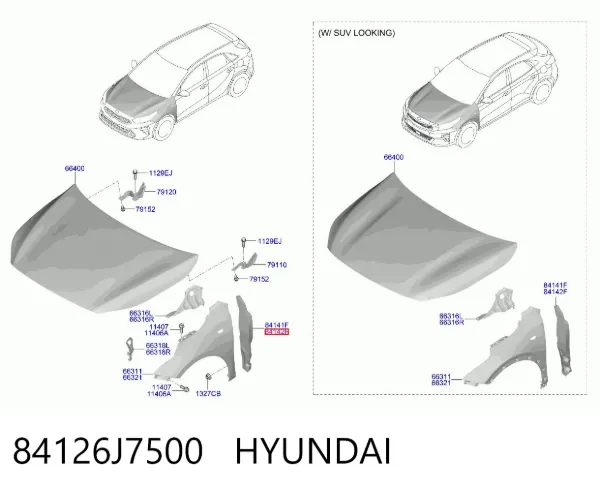  84126J7500 Hyundai/Kia